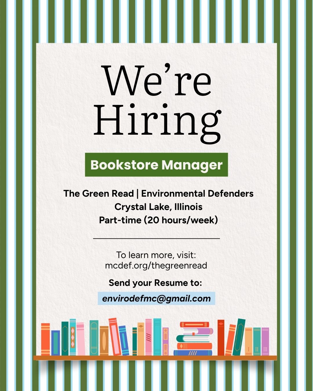 Green and Purple Modern We Are Hiring Instagram Post